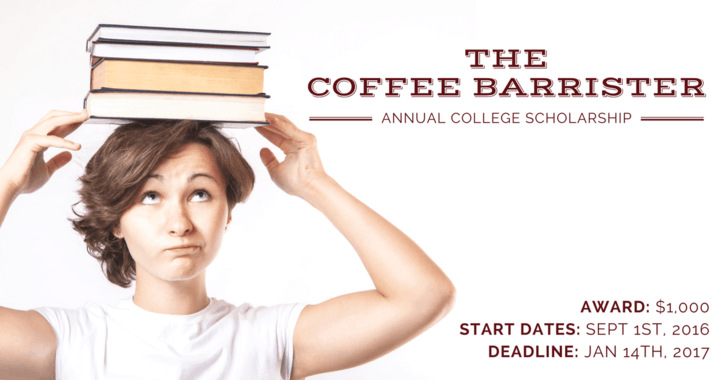 Coffee Barrister Scholarship Feature Image